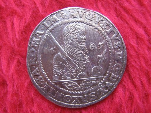 Stříbrný tolar saského kurfiřta Jana Jiřího Kristiána